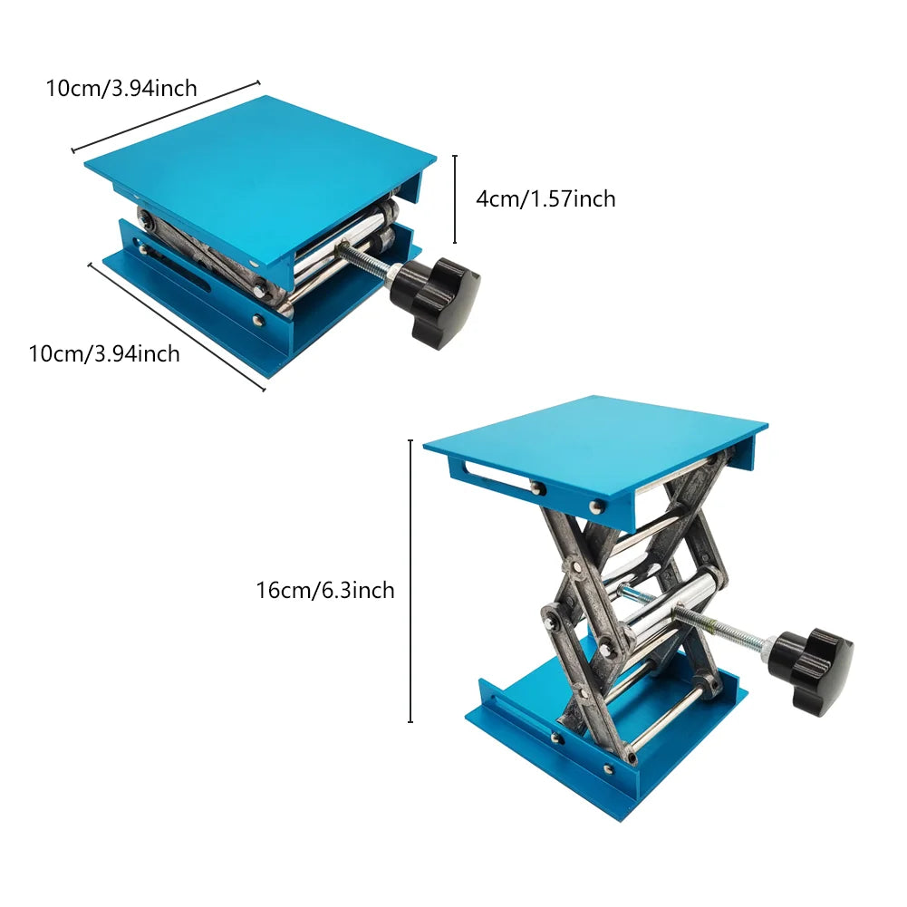 Lift Table Lab Plate Jack Scissor Stand Platform Router Workbench Table Woodworking Lift Laboratory Carpentry Tools