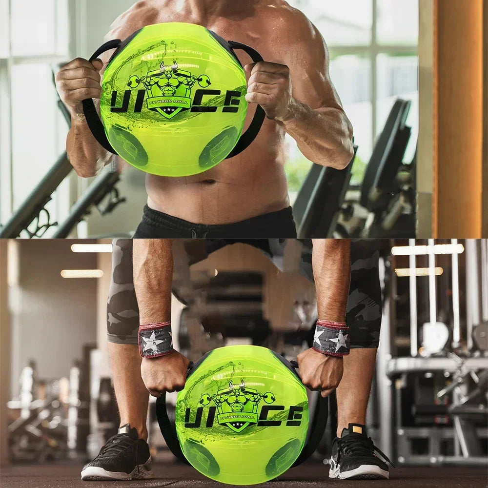 UICE Aqua Ball Bag Bodybuilding Fitness Aqua Ball Gym Accessories Water Power Bag Weightlifting Sport Heavy Duty Power Bag