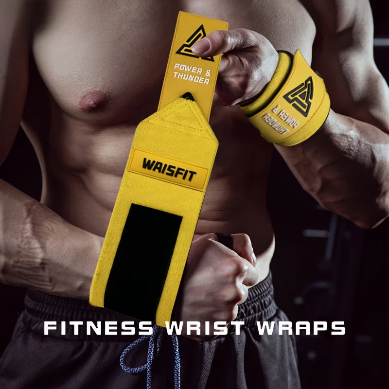1 Pair of High-Quality Wrist Support Straps, Gym Workout Equipment, Suitable for Weightlifting, Bench Press, Deadlifts, and Strength Training